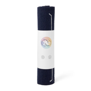 Handmade Cotton Yoga Mat - Dark blue