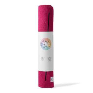 Handmade Cotton Yoga Mat - Dark pink